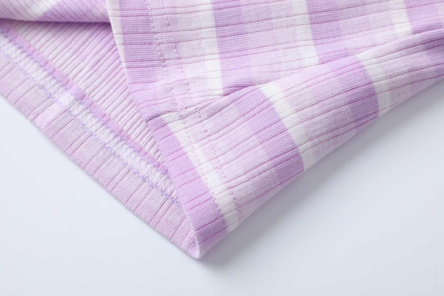 Dívčí tričko kr.r. Kugo BC2396 fialové